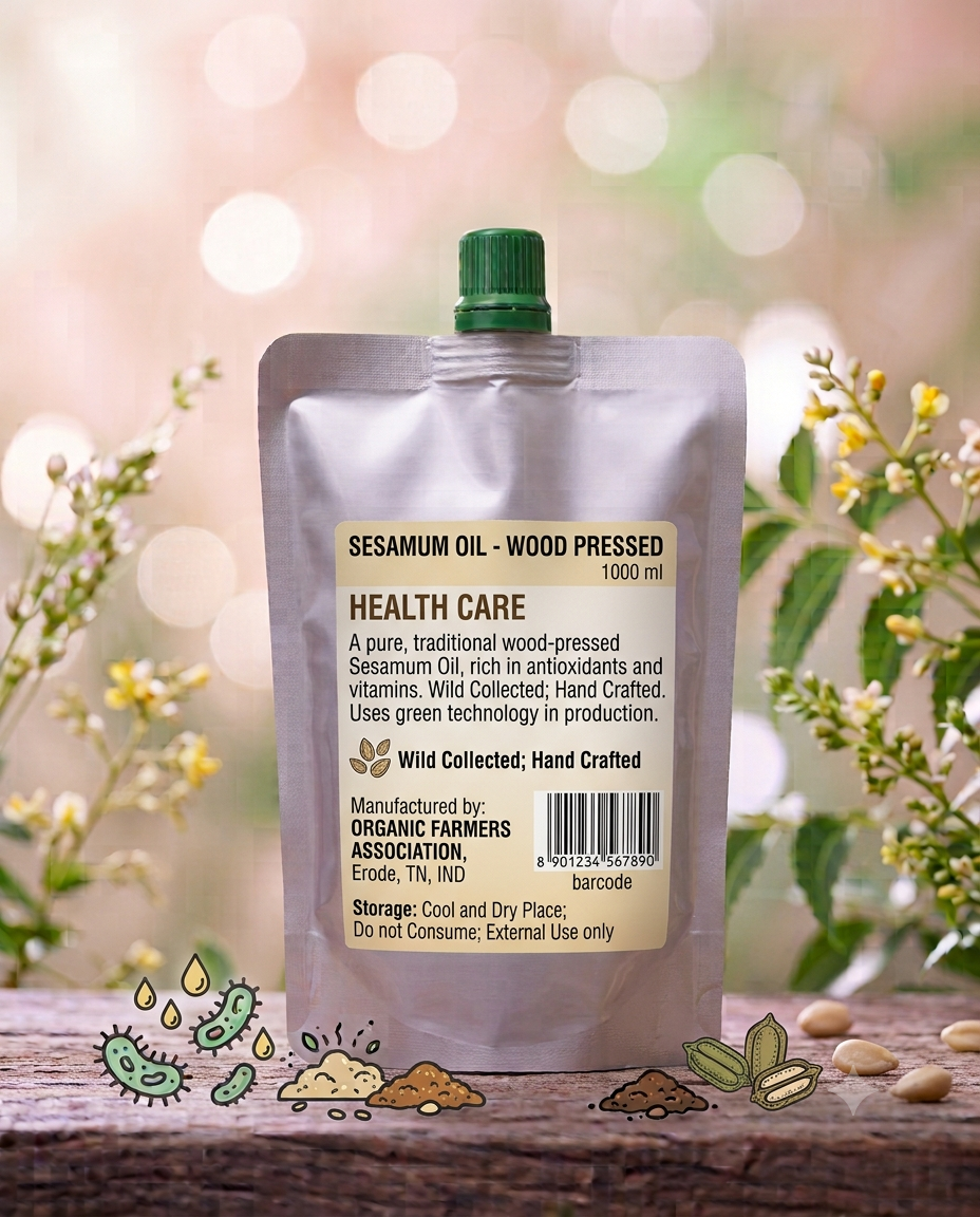 Gingelly Oil (Nallennai) Wood Pressed 5 lit (Pure)
